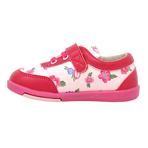 Kimi & Kai Girls First Walker Toddler Kloe Floral Leather Sneaker Shoes3