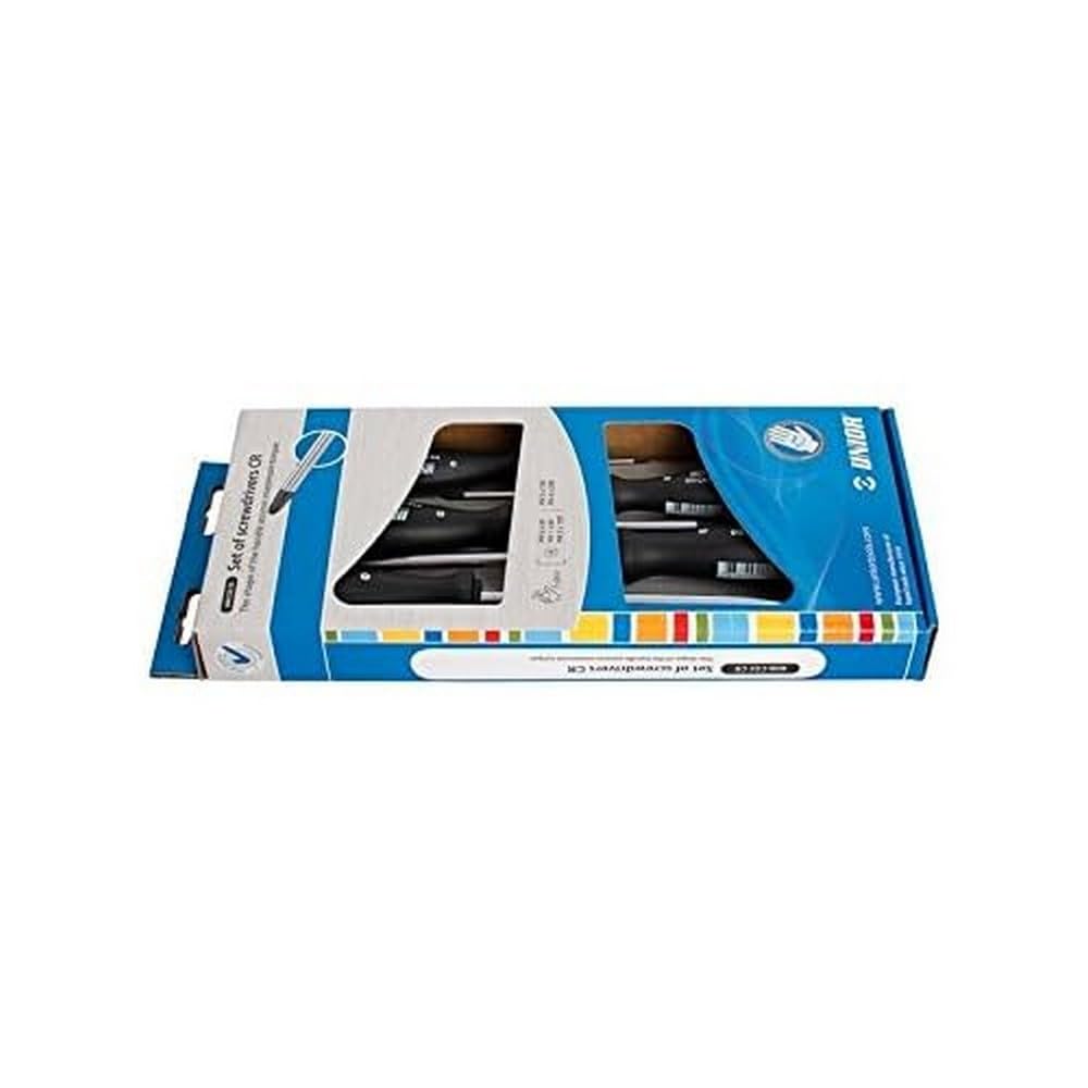 Unior 608CS5CR Screwdriver Set CR in a Display Box, Black