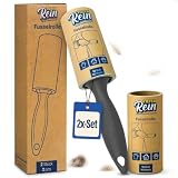 TiefenRein Fusselrolle Tierhaare & Kleidung – 2er Set (180 Blatt) – Extrem klebriger Fusselroller & Kleiderroller für eine mühelose Reinigung - Lint Roller und Flusenroller