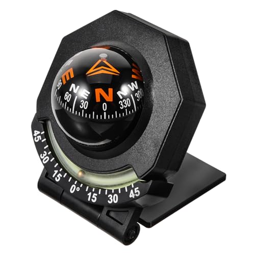 POPETPOP Car Compass Ball Dashboard Compass for Car Boat Truck and Caravan Durable Design Easy Installation for Optimal Accuracy and Visibility
