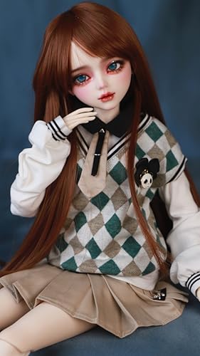 Muñeca BJD pintada a mano 56 cm con 31 articulaciones miniatura 4
