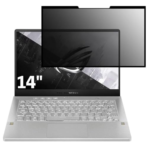 ASUS ROG Zephyrus G14 GA401QM 14インチ 対応 粘着 着脱式 覗き見防止フィルター プライバシーフィルター ブルーライトカット 反射防止 パソコン PC モニター 液晶保護フィルム 保護シート