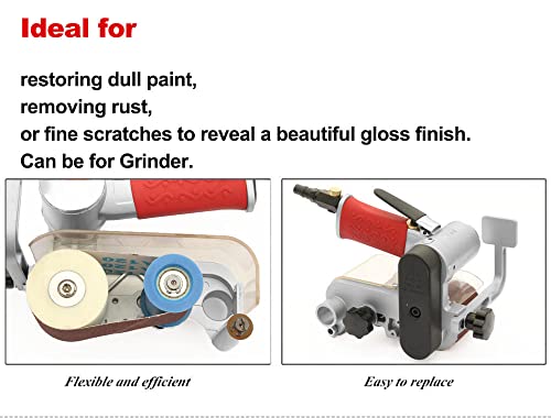 Pneumatic Air Sander,Air Belt Sander With 3Pcs 60 X 260Mm Sander Belt, Air Metal Wire Drawing Tank Type Good For Deburring, Sanding And Finishing #TOP6