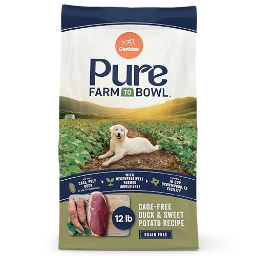 Canidae Pure Farm to Bowl Cage-free Duck & Sweet Potato, Adult, Grain-Free Dry Dog Food, 12lb