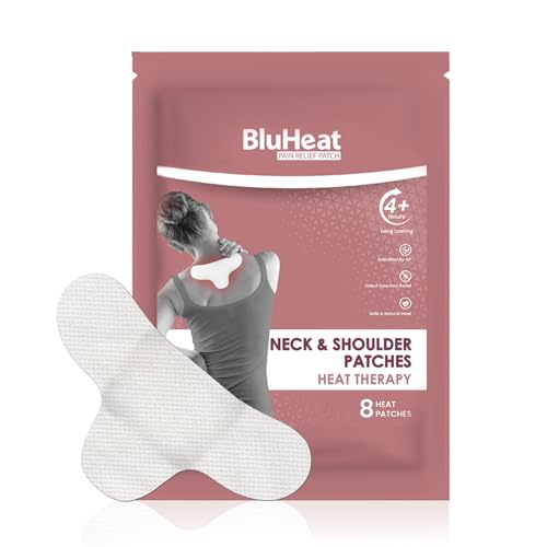 Image of Neck & Shoulder Pain Patches WITH HEAT (pack of 8 pcs) Heat Therapy || Safe and Natural odour free || Air Activated Long Lasting Heat || Substitute for hot water bags