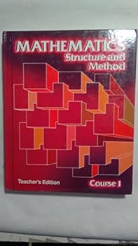 Hardcover Mathematics Structure and Method Crs 1 Teachers edition Book