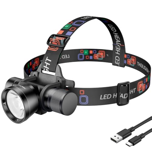 HECLOUD 3000 Lumens Super Bright Diving Headlamp IP68 Waterproof Dive Flashlight Rechargeable