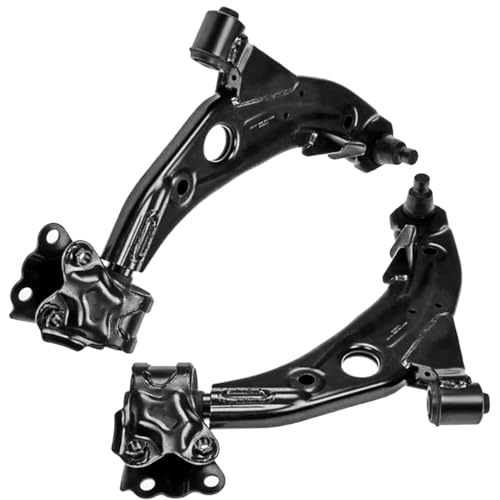 Image of Detroit Axle - 10pc Front End Kit for 2007 2008 2009 2010 2011 2012 2013 Mazda CX-9, 2 Lower Control Arms with Ball Joints Assembly 2 Sway Bars 4 Inner Outer Tie Rods 2 Boots Replacement