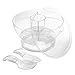 Classic Cuisine Large Cold Server with Lid, Dip Bowl, Serving Utensils, Dividers, and Ice Compartment-for Chips, Punch, Fruit, Salad, 11