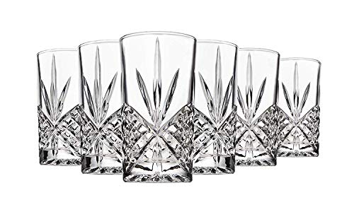 James Scott Highball Glasses set of 4 - Exquisite 10 oz. Lead-Free Tumblers for Cocktail, Water, Juice, Beer, Wine, Whiskey, etc. | Irish Cut Design - Thumbnail 4