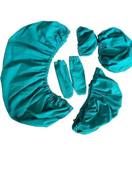 Dental Chair Cover, Green Color, Set of 6 Pieces, Protective Seat Covers for Dental Chair-picture-31