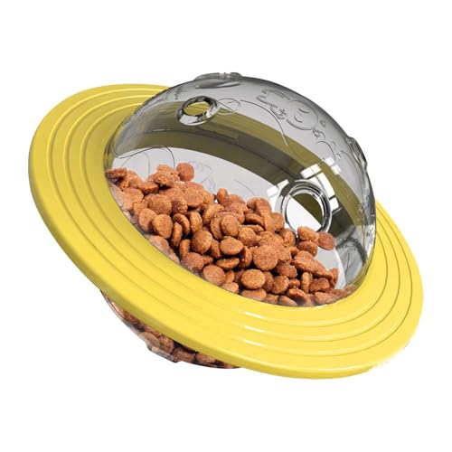 Welpenspielzeug Hundefutterspender, Hundefutterspender, Tierfutterspielzeug, Futterspielzeug, Puzzlespielzeug, Futterspender, Spielzeug, Hundepuzzle, Futterspender, (Yellow, 11.2x16.4x16.4cm)