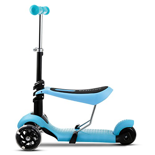 AMDirect Trottinette à Trois Roues - Vélo et Véhicule pour Enfant (bleu)