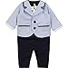 Produktbild Hugo Boss Baby All in One Milano Anzug Hose Shirt Sakko in einem Teil hellblau Marine Groesse 18 Monate