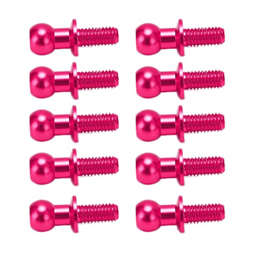 Aumotop �^�~�� TT01 TT02 RC �J�[�p�{�[���w�b�h�X�N�����[�����N���b�h�V���b�N�A�u�\�[�o�[�G���h�A���i���A���~�j�E�������R�l�N�^�ARC �J�[���D�ƌ��� 10 �p�b�N (�s���N)