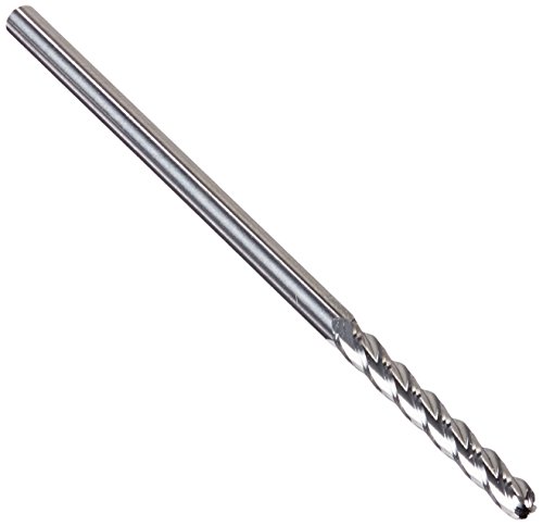 Image of Kodiak Cutting Tools KCT138334 USA Made Solid Carbide End Mill, Extra Long, 4 Flute, 1 /8 inch Shank, 1 inch Length of Cut, 3 inch Overall Length, 1 /8 inch Diameter