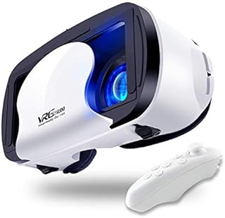 VR Headset Virtual Reality VR 3D Glasses VR Set Incl 3D Virtual Reality Goggles, Controller, Adjustable VR Glasses - Compatible with iPhone and Android Support 7 inch