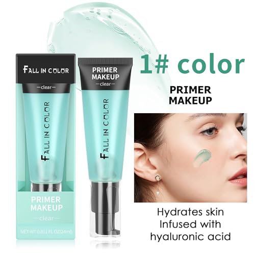 Face Grip Primer, Gel-Based & Hydrating Face Primer Makeup For Smoothing Skin & Gripping Makeup, Moisturizes & Brighten Skin Makeup Primer (Green) - Image 3