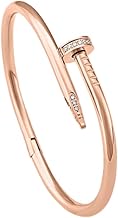 PALMONAS Nail Bangle Bracelet for Women - Gift for Girls & Women | Waterproof & Anti-Tarnish Bangle Bracelet