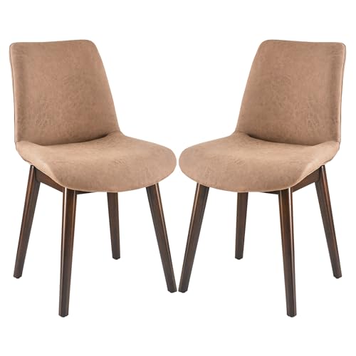 Dining Chair Set of 2 with PU Upholstered, Dining Room