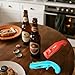Beer Bottle Opener Gag Gifts Cap Gun Bottle Opener Fun Practical Tool For Beer Enthusiasts Suitable For Camping Festivals College Gatherings Pool Parties (1, Black,Red,Gray)