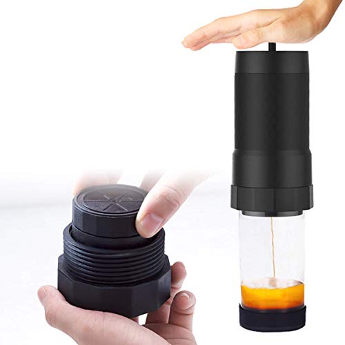 AYDQC Cafetera portátil, máquina de café de café Espresso Manual Compatible con café molido para el hogar de oficinas al… - Imagen 4
