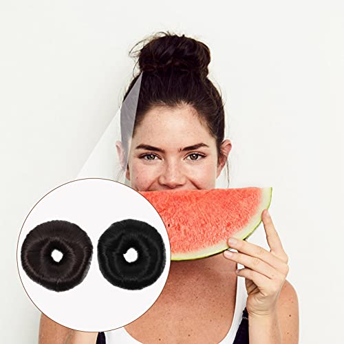 FRCOLOR 2Pcs Anel Styler Criador Cabelo Donut Bun Criador Cabelo Donut Peruca Bun Criador Scrunchies