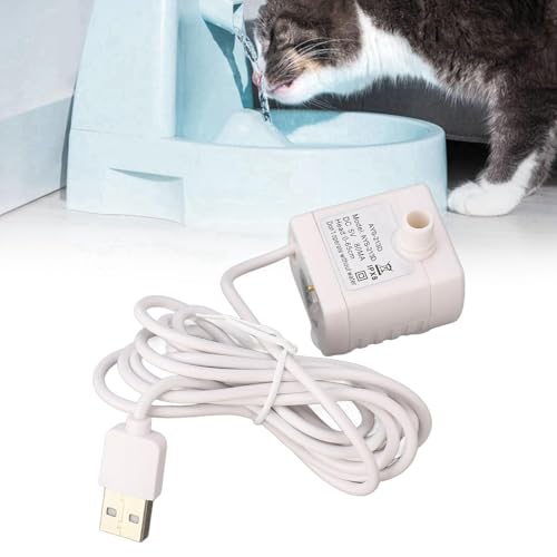 Bomba de agua para fuente de gato, eléctrica USB miniatura 6