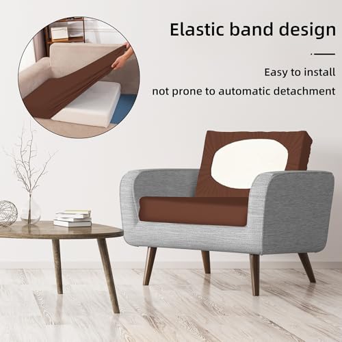 Image of BIETYONE 8 Pcs Stretch Patio Cushion Covers,for Outdoor Couch Covers Replacement,Patio Slipcovers Couch Cover,Washable Furniture