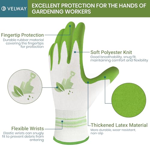 Velway 6 Pairs Gardening Gloves thumb #1