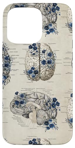 Anatomy Brain Vintage Textbook Diagrams Neuroscience Graphic �X�}�z�P�[�X iPhone 15 Pro Max �p