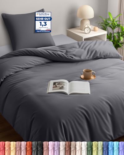 Utopia Bedding Bettwäsche 135x200 cm + 1 Kissenbezug 80x80 cm...