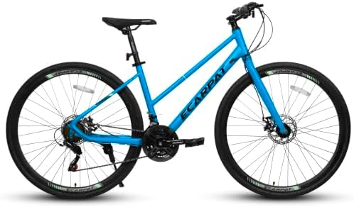 Bicicleta de ruta 700c para adultos unisex con frenos de disco y 21 velocidades miniatura 8