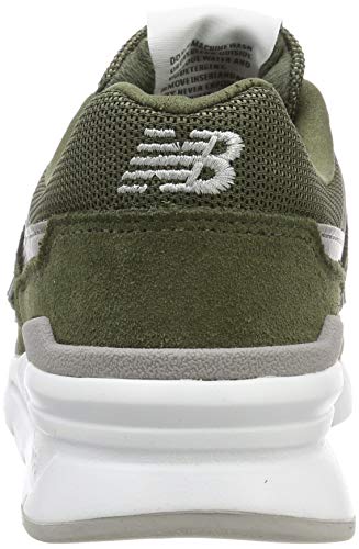 Image of New Balance Women's 997h V1 Sneaker, Dark Covert Green Silver, 5 UK