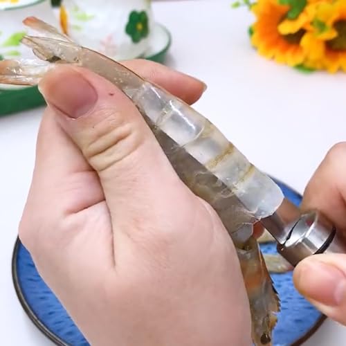 Image of 2 PCS Shrimp Deveiner Tool Shrimp Peeler,Stainless Shrimp Knife Multifunctional Shrimp Deveining Tool for Easy Shrimp Deveining (Shrimp Tools-2)