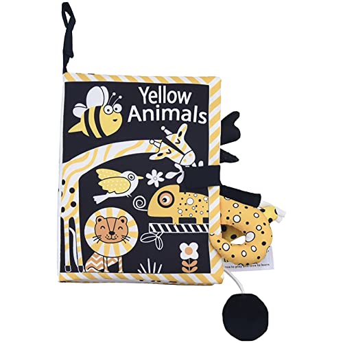 KJOET 布絵本 布のおもちゃ 赤ちゃん 布 絵本 脳を育む おでかけ布えほん ベビー布おも 布えほん 赤ん 歯磨き 布の ベビー用 想像力 破れない 洗える 玩具 指遊び 動物 早期発達 向け カー用 知育玩具 幼稚園 出産祝い