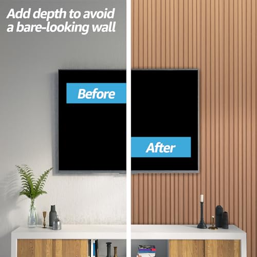 Image of Art3d 48 x 6 Inch WPC Slat Wall Panels, 3D Wall Accents, 16-Pack, Boxwood