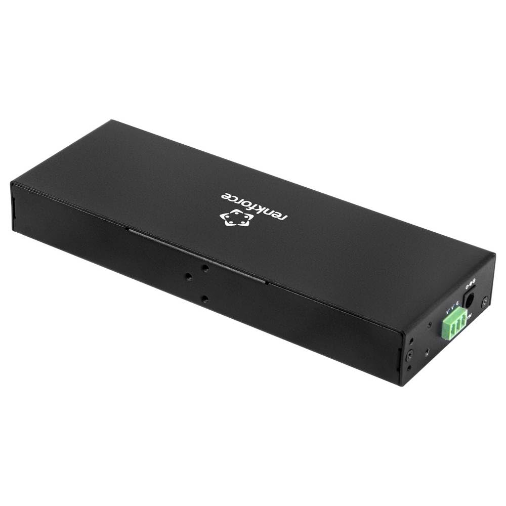 Renkforce RF-7403762 Hub USB 10 Ports USB-A, USB-C® USB 3.2 Gen1 5 GBit/s pour Applications industrielles Noir RF-IH10-