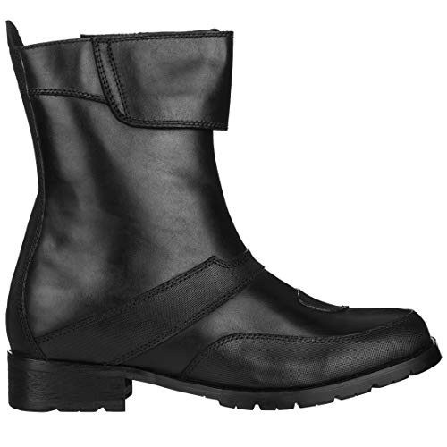 CALTO Men's Invisible Height Increasing Elevator Shoes - Black Leather Zipper High-top Biker Boots - 3.3 Inches Taller - G6252 - Size 9 D(M) US2