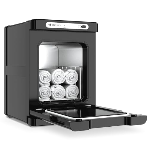 StateRiver Hot Towel Warmer, 5L Towel Warmer Cabinet, Small Towel Heater with Stainless Steel Rack...