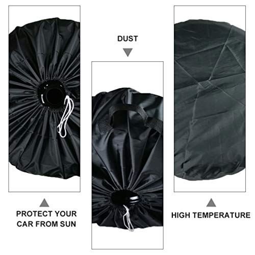 FAVOMOTO 4 Peças de Pano Oxford para Pneus de Borracha Protetora Contra Poeira da Roda Sobressalente