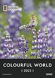 Colourful World National Geographic Wochenplaner 2023. Terminkalender 2023 zum Aufhängen mit Naturfotos in leuchtenden Farben. Tolle Aufnahmen in einem praktischen Wochenkalender - Herausgeber: |Harenberg 