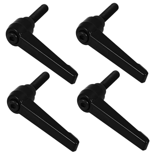 HEALLILY 4pcs Aluminum Alloy Trailer Jack Handle Latch Indicating Lock Metal Grinding Machine Handle