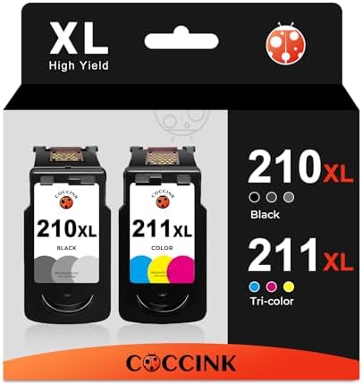 Amazon.com: COCCINK 210XL 211XL Ink Cartridge for Canon Pixma MX320 ...