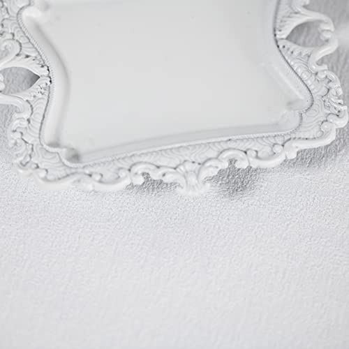 Image of Funly mee Antique Trinket Dish Vintage Jewelry Tray, Ring Holder (White, S)