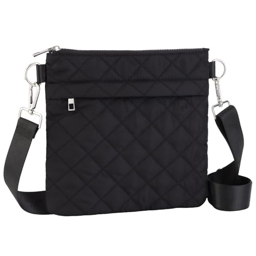 Quilted Crossbody Bags for Women Puffer Small Crossbody Bag Purses Puffy Shoulder Handbag for Women Travel