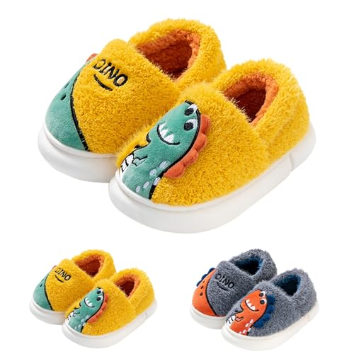 Toddler Cute Warm Winter House Slippers Kids Boys Girls Indoor Home Slippers Cozy Lightweight Plush Non-Slip Shoes2
