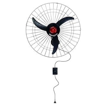 Ventilador de Parede Oscilante Good 60cm Aço Preto Ponente 127V