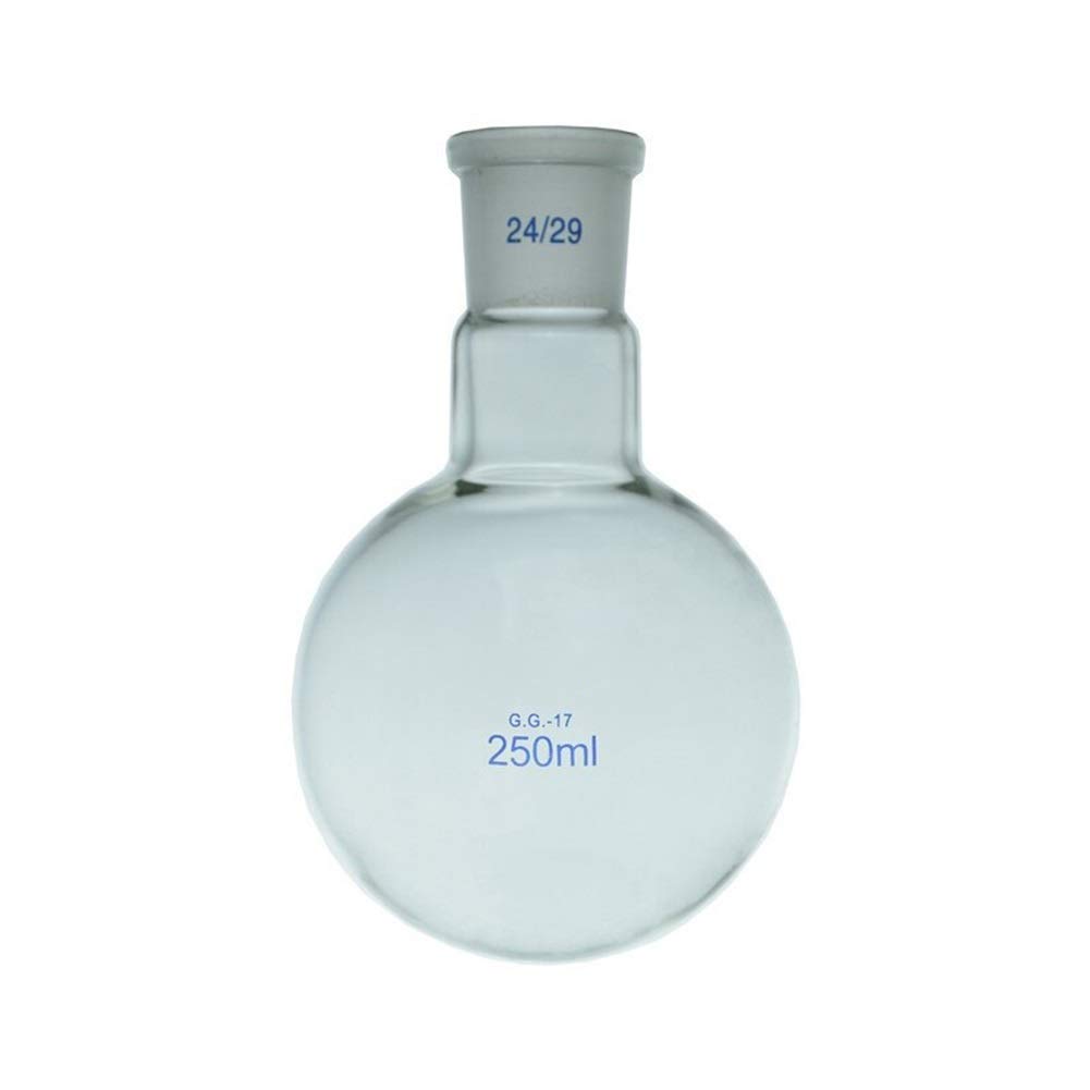 5 Ml De Ebullición Matraz De Fondo Redondo De 10# Estándar Terreno Boca Borosilicato 3.3 De Cristal A Prueba De Calor Personalizable Laboratorio Destilación Flasks- Envase De 1