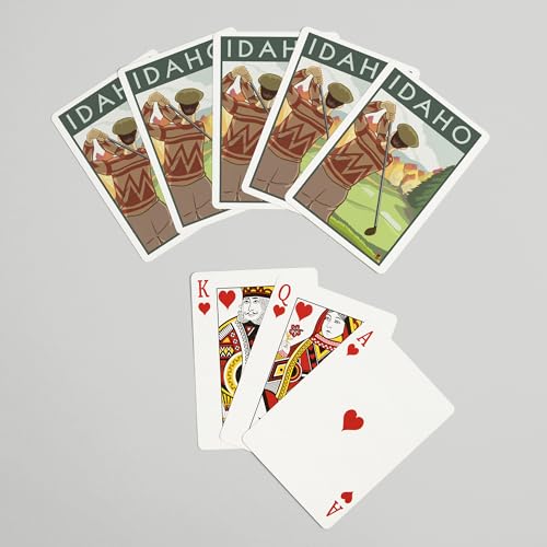 Baraja Póker Golfer Scene Idaho 52 Cartas Adultos miniatura 7